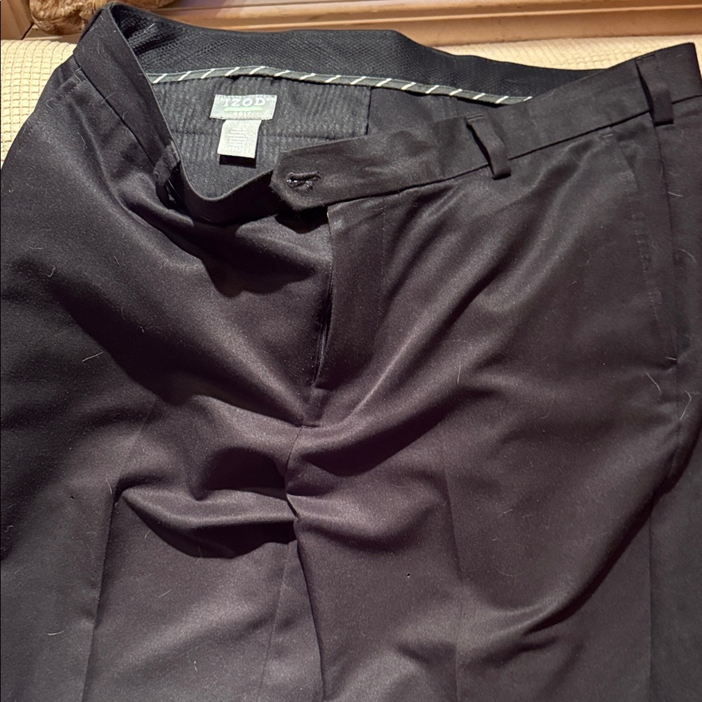 Izod Classic Black Trousers